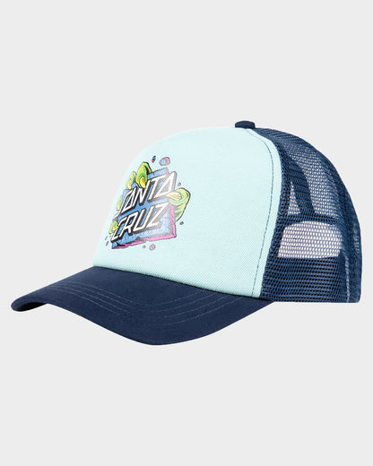 Johnson Beast Dot Boys Trucker Cap Aqua