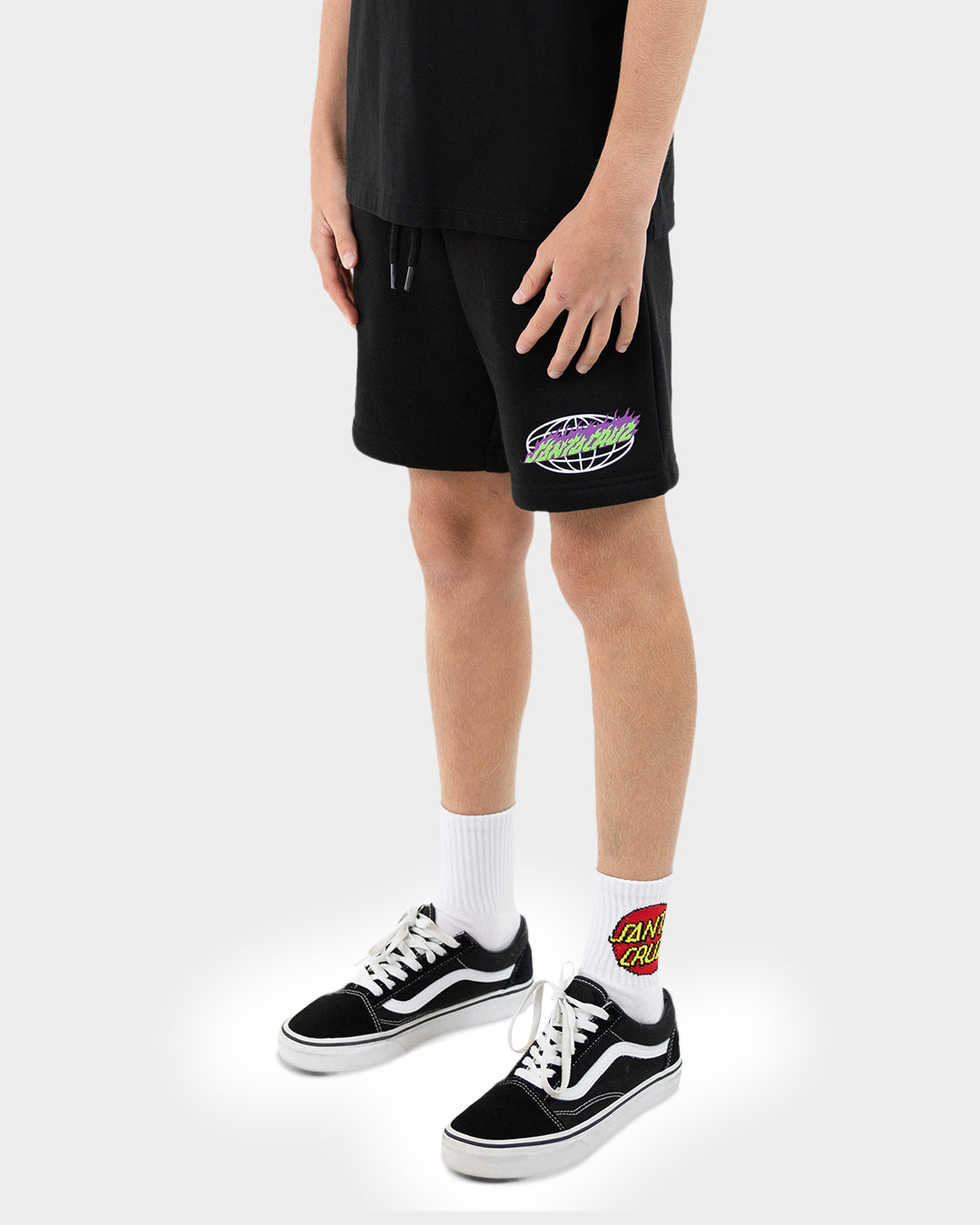 Opus Dot Cruzier Boys Beach Shorts Black