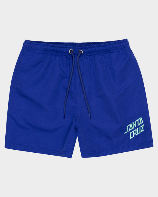 Bold Stack Boys Beach Shorts Dark Blue