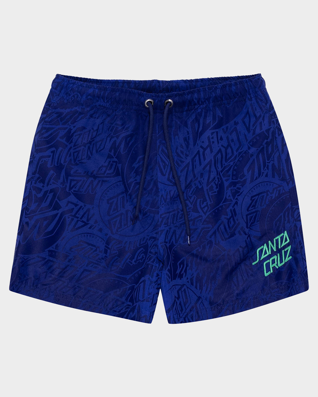 Bold Stack Boys Beach Shorts Dark Blue