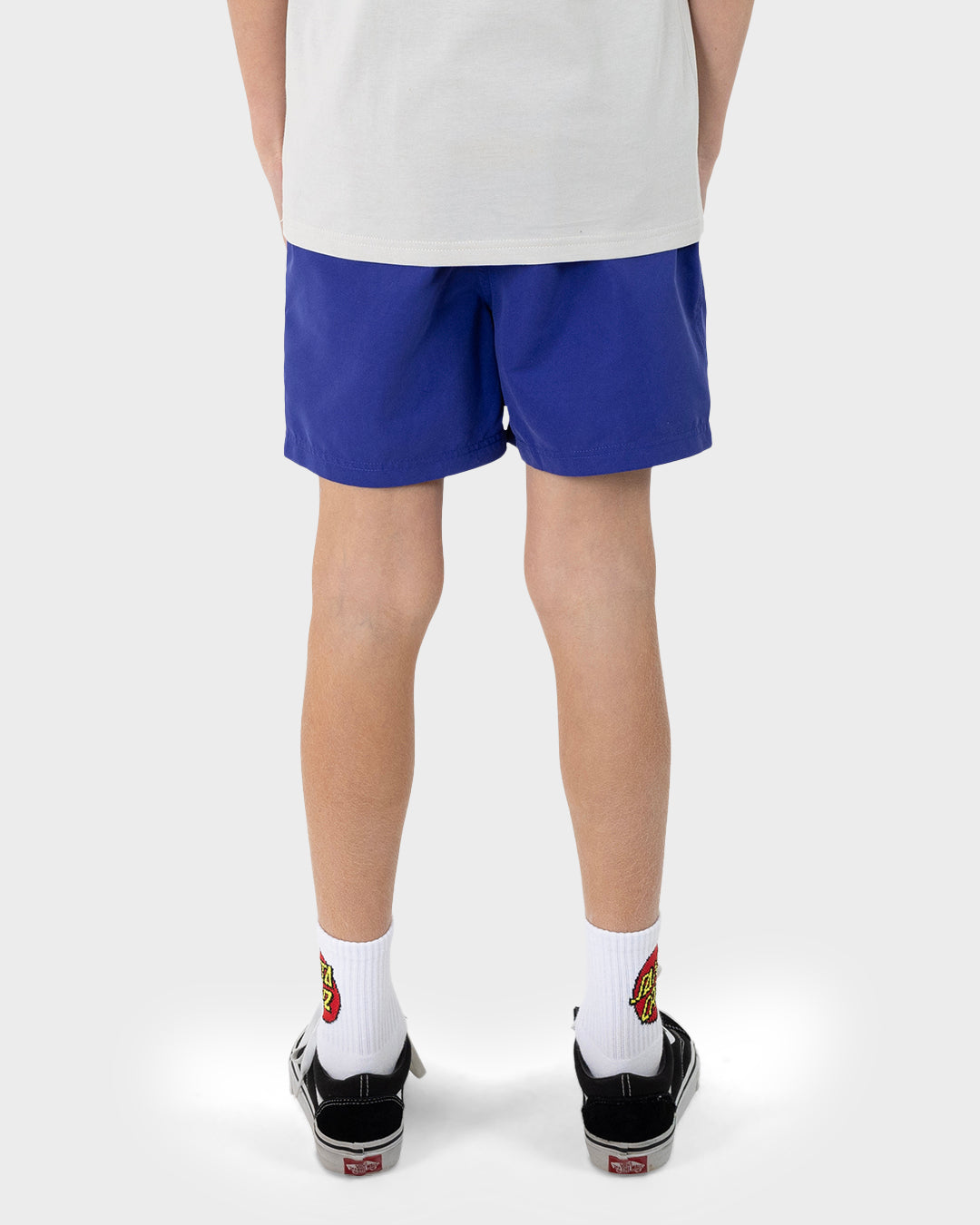 Bold Stack Boys Beach Shorts Dark Blue