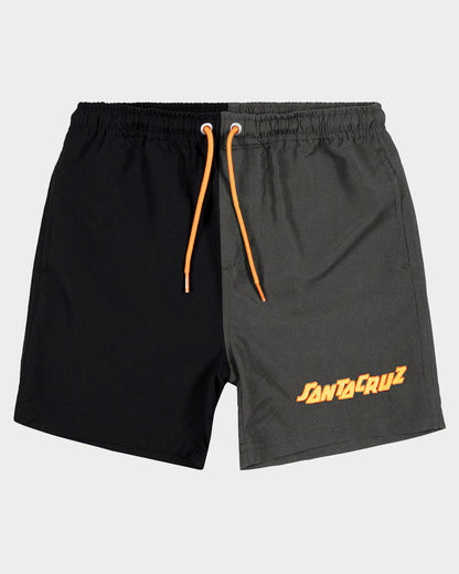 Craft Strip Boys Beach Shorts Black-washed Black