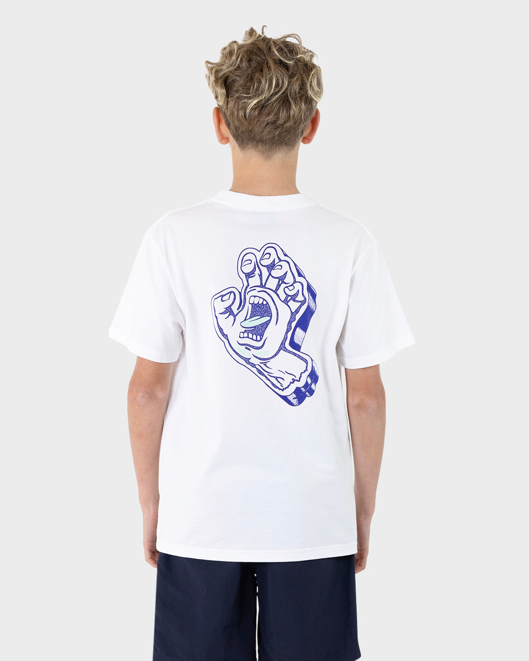 Screaming Foam Hand Boys T-shirt White