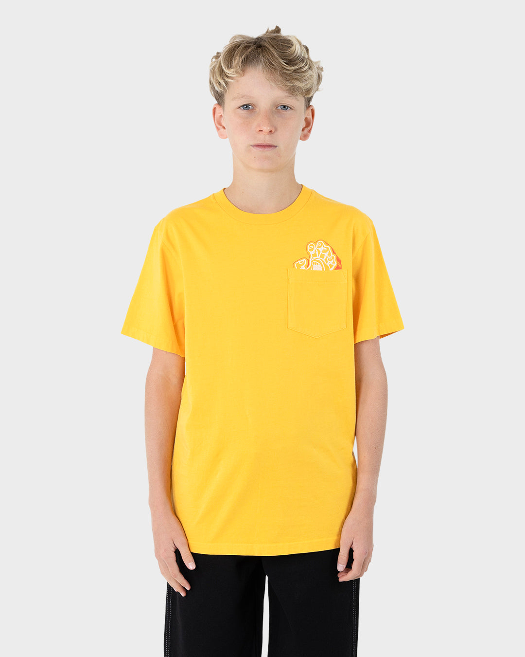 Screaming Foam Hand Boys T-shirt Yellow