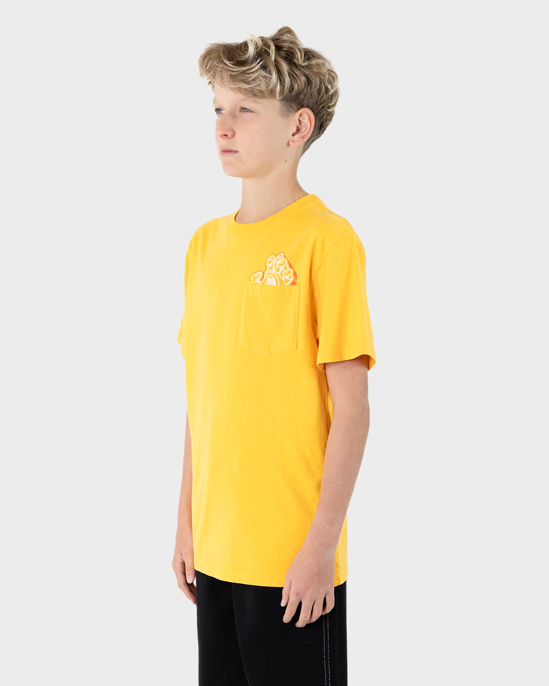 Screaming Foam Hand Boys T-shirt Yellow