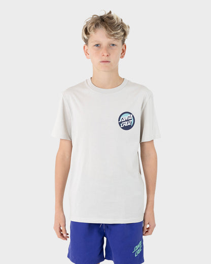 OS Bold Shadow Dot Boys T-shirt Concrete