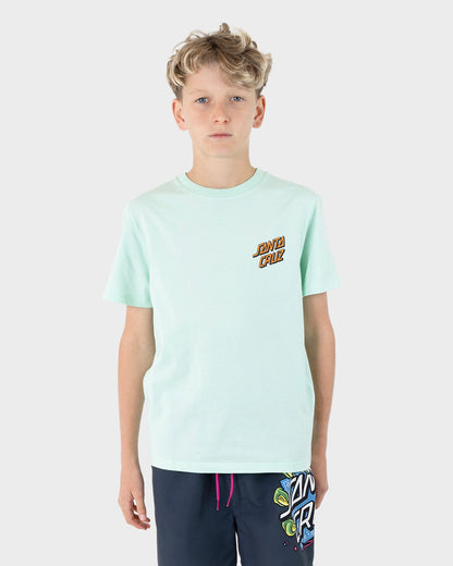 Johnson Beast Dot Stack Boys T-shirt Aqua