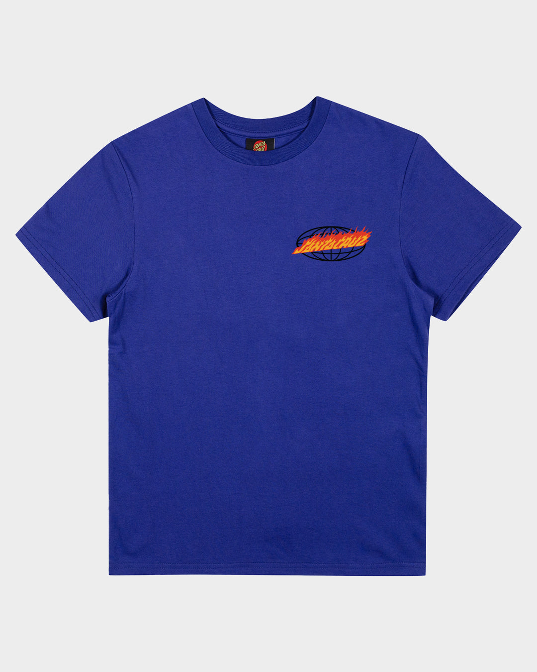 Global Flame Dot Boys T-shirt Dark Blue