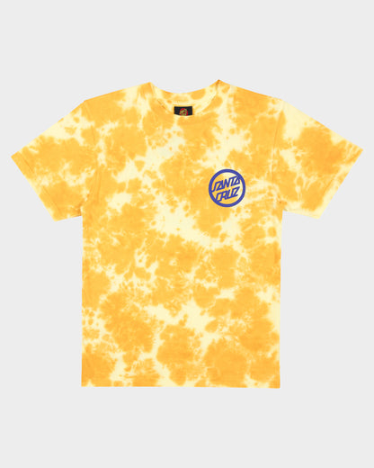 Bold Ring Dot Boys T-shirt Yellow Tie Dye