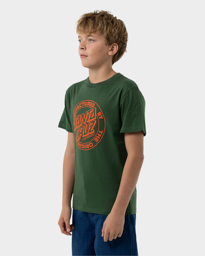 MFG Dot Boys T-shirt Dark Green