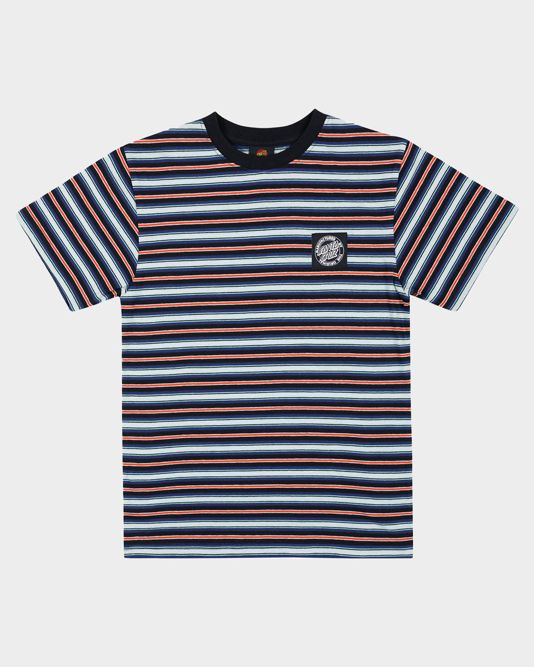 MFG Dot Patch Boys T-shirt Multi Stripe