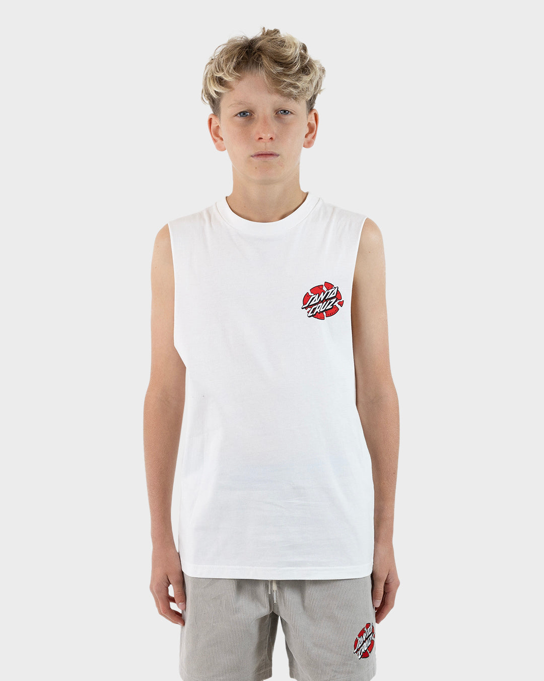 Meek OG Slasher Boys Muscle T-shirt White