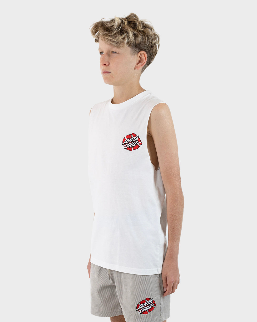 Meek OG Slasher Boys Muscle T-shirt White