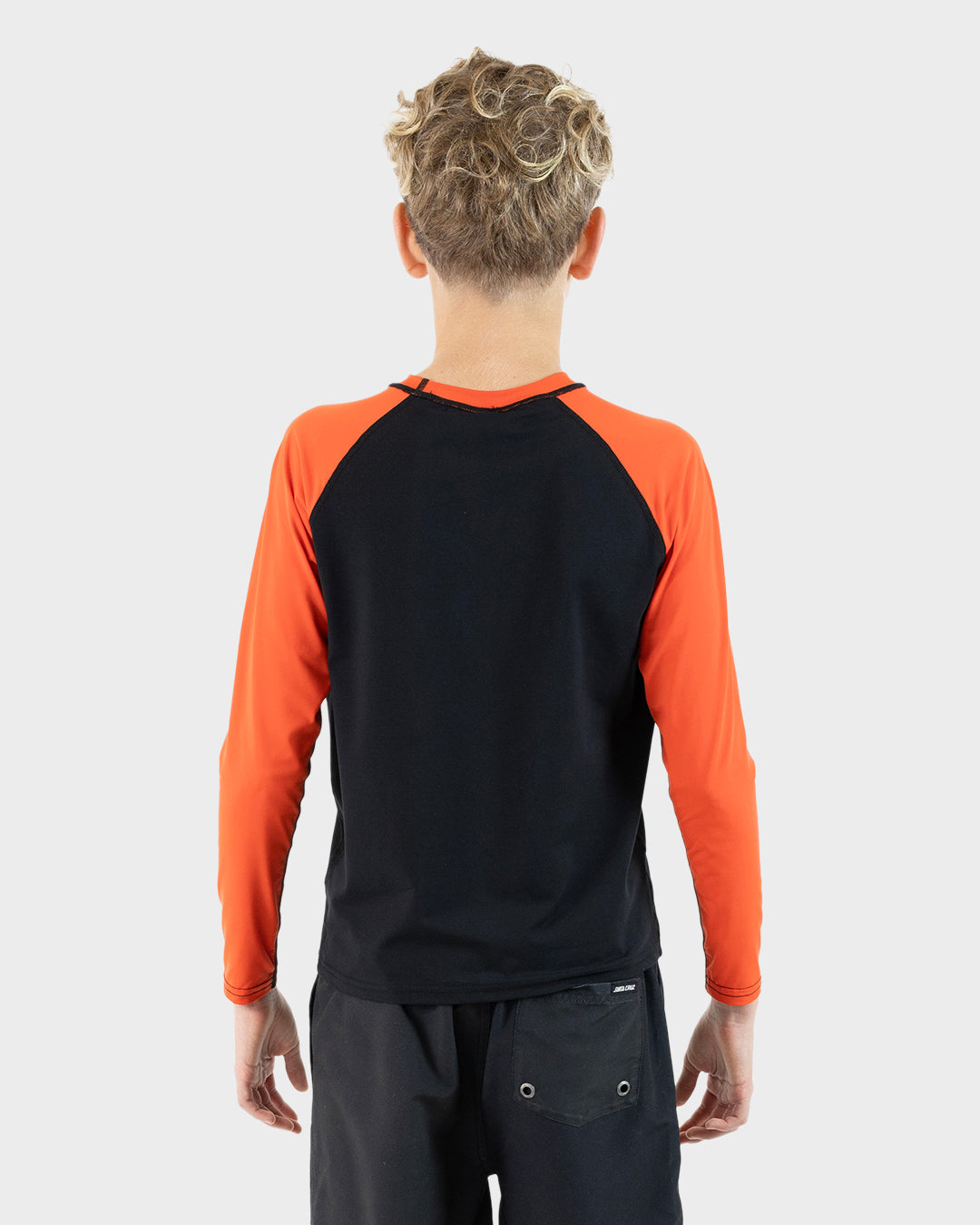 Craft Strip Boys L/S Rash Guard Black-red