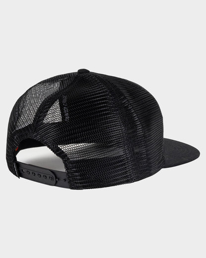 Multi Split Strip Boys Trucker Cap Black