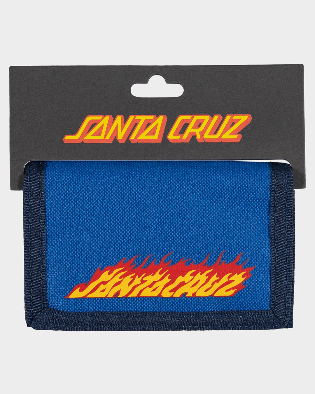 Flame Ringed Dot Boys Velcro Wallet Blue