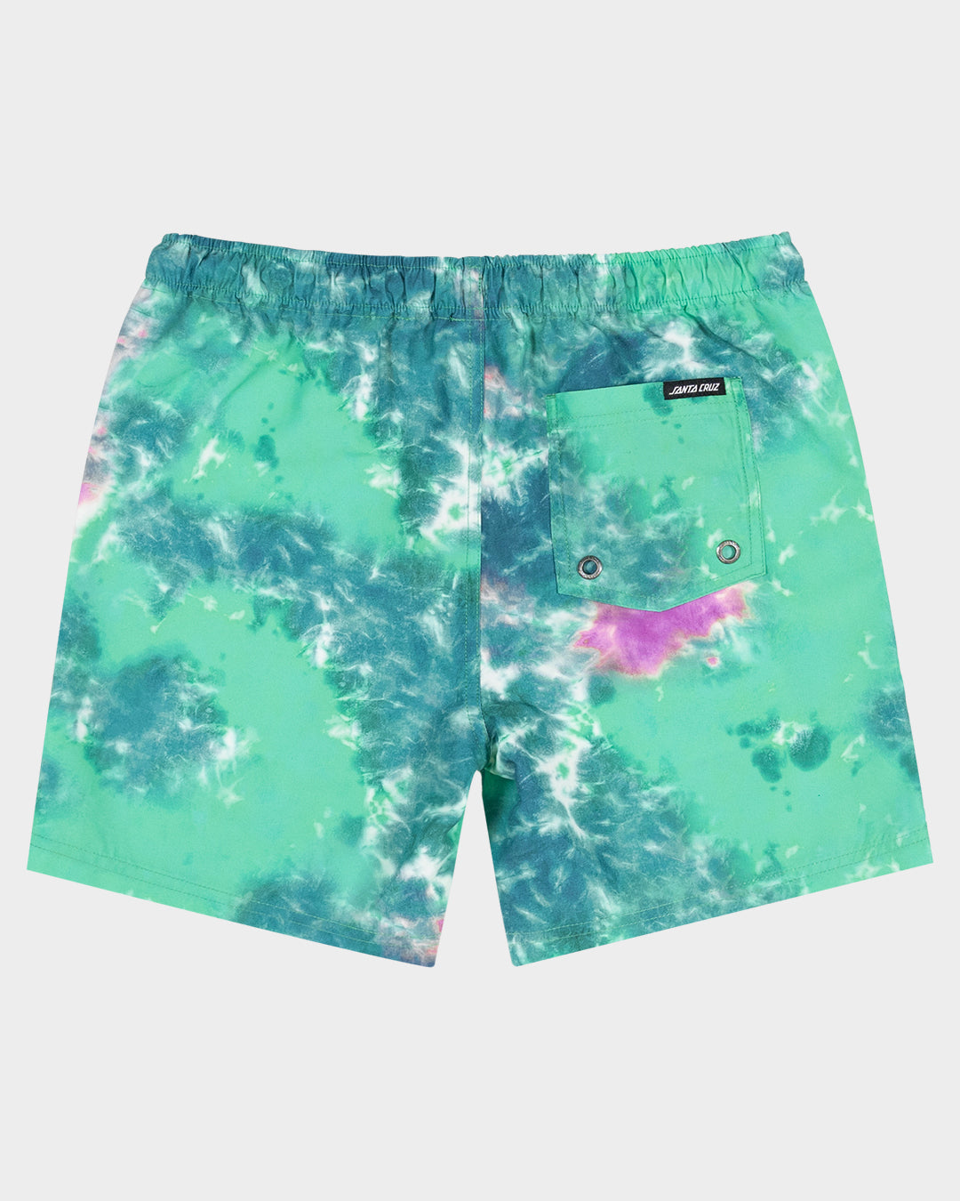 Industrial Dot Mono Boys Boardshort Light Green Tie Dye