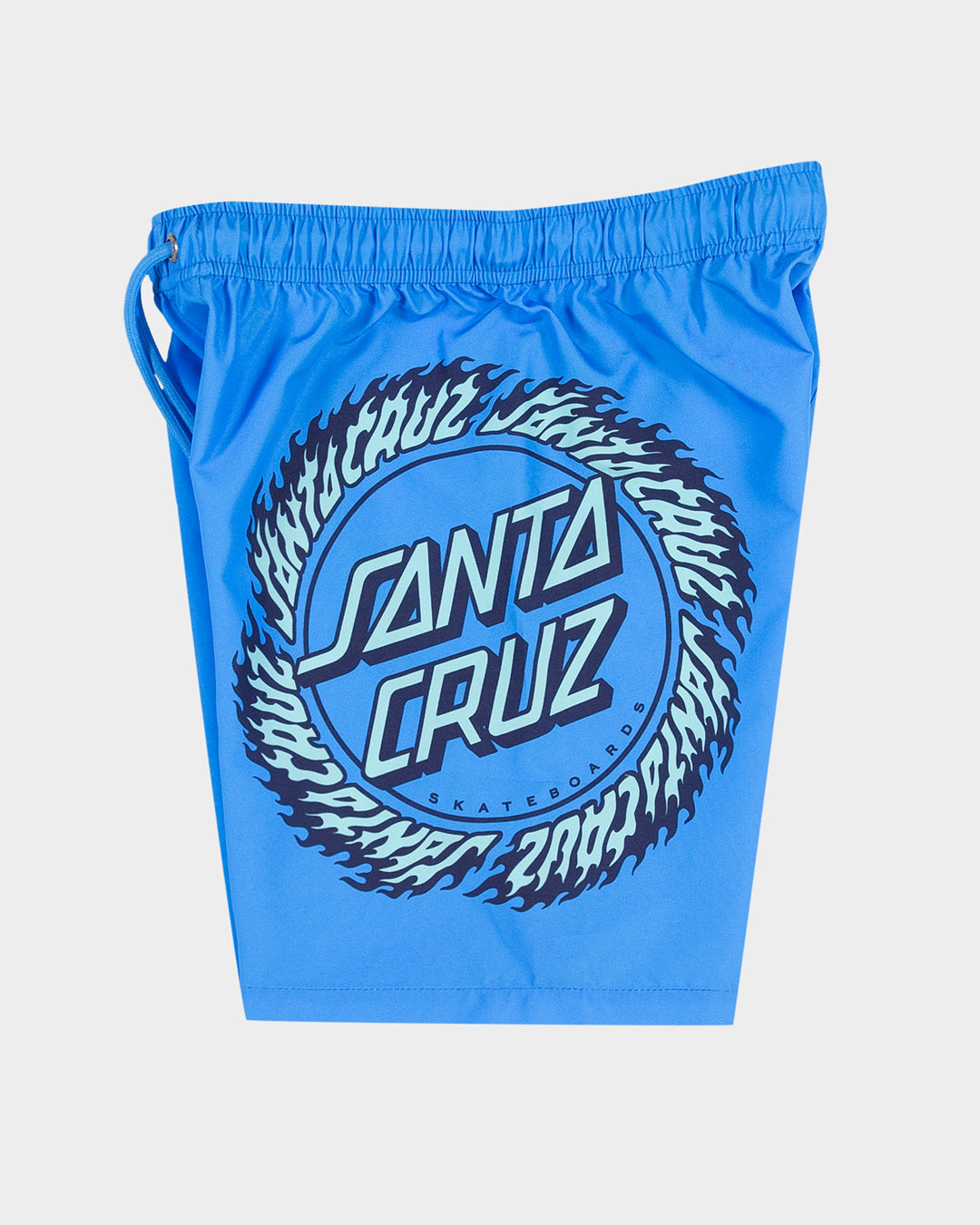 Flame Ringed Dot Boys Boardshort Blue