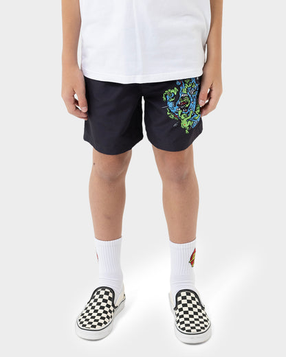 Gremlin Patrol Boys Boardshort Off Black