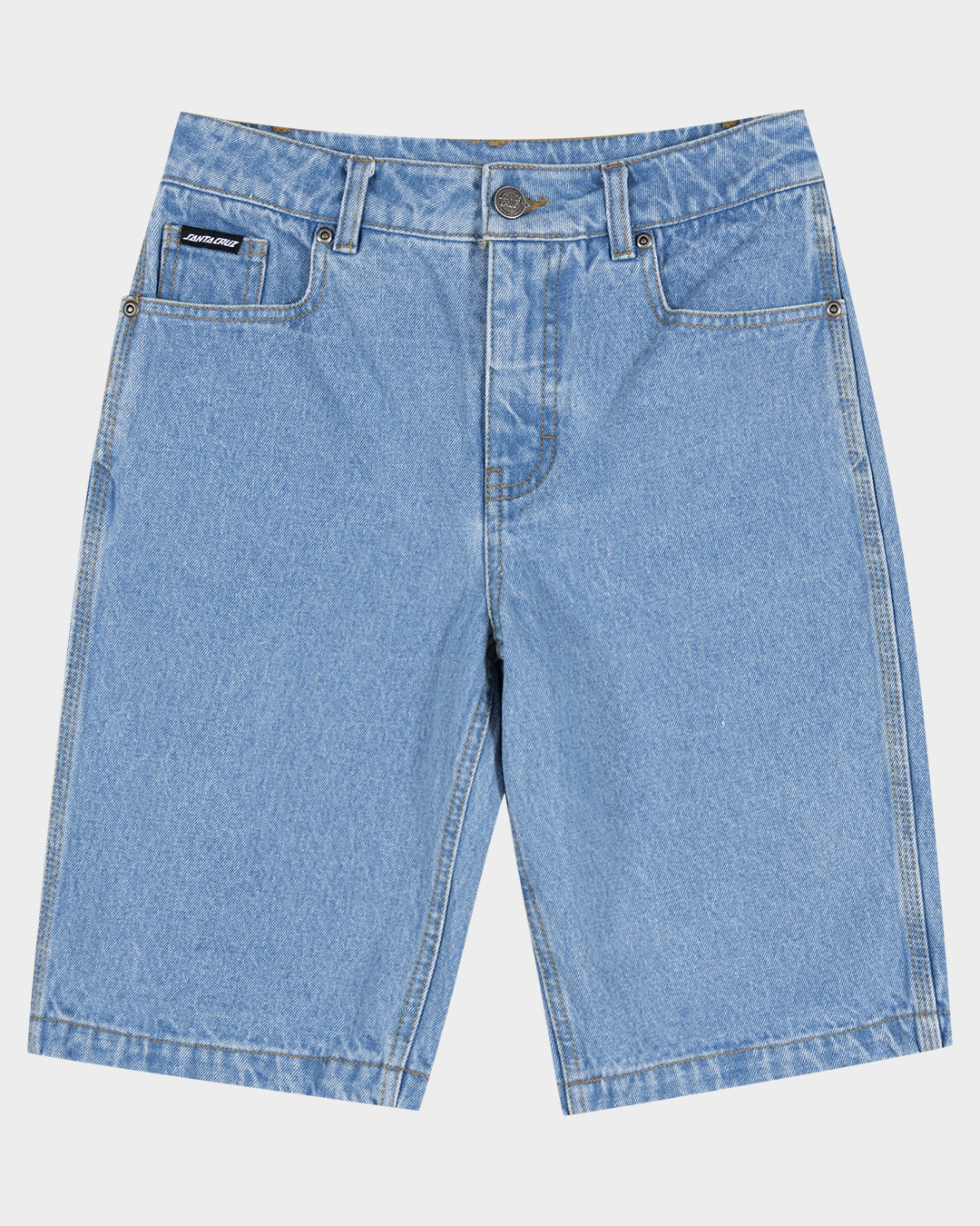 Summer 76 Boys Jean Short Mid Blue – Santa Cruz Skateboards ANZ