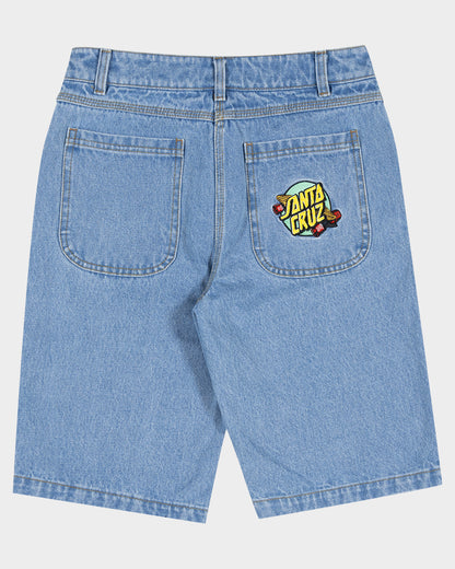 Summer 76 Boys Jean Short Mid Blue