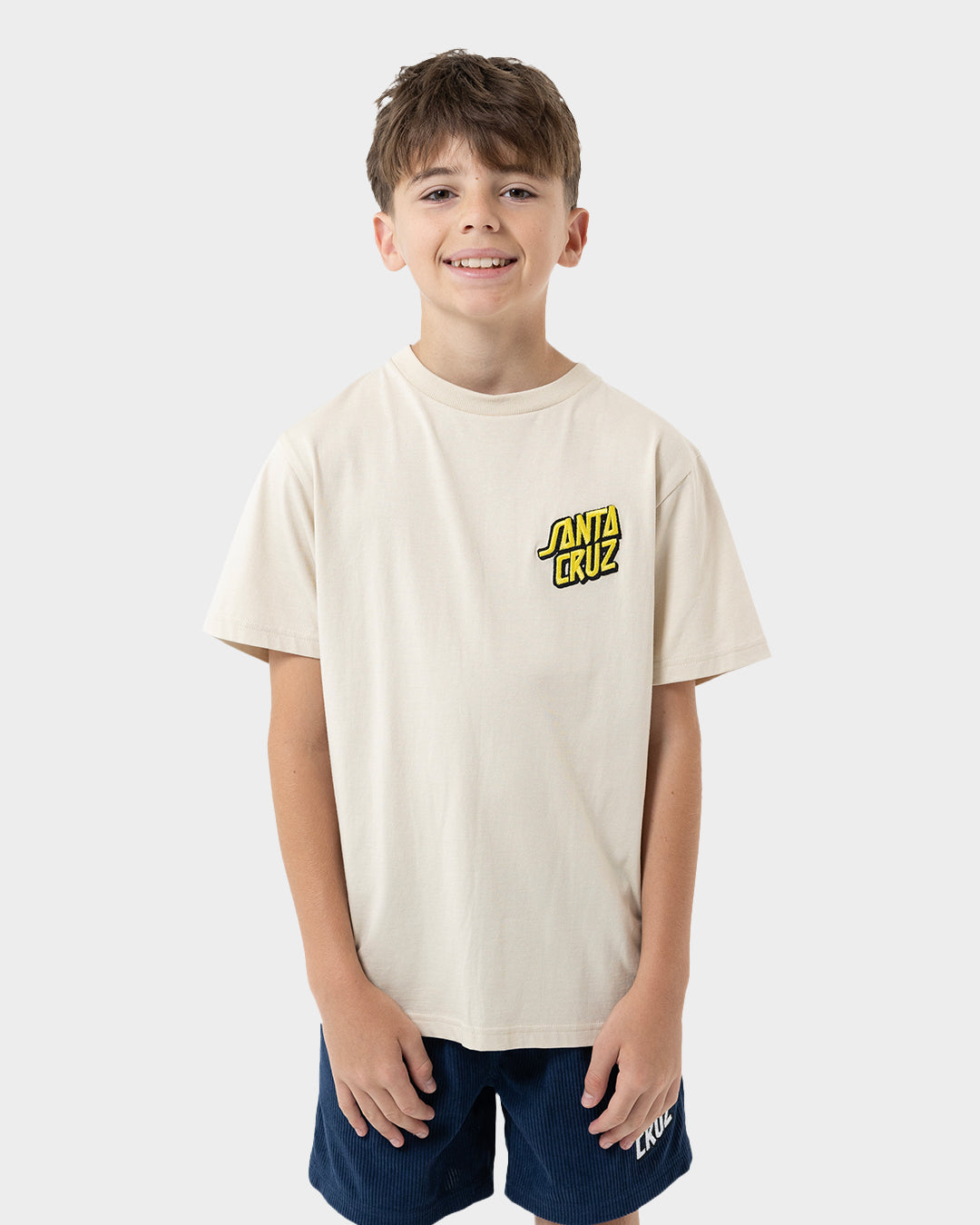 Summer 76 Boys T-shirt Natural – Santa Cruz Skateboards ANZ