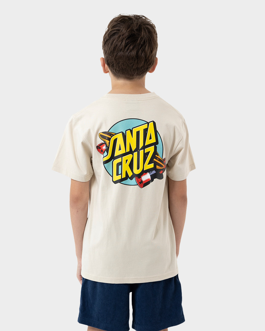 Summer 76 Boys T-shirt Natural – Santa Cruz Skateboards ANZ