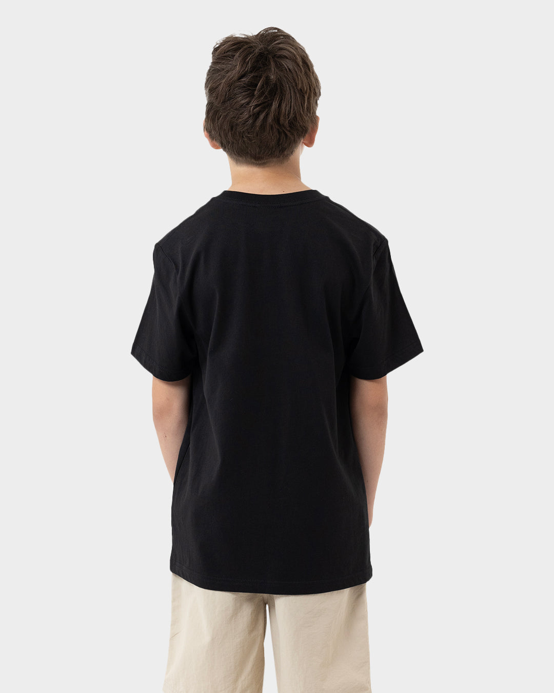 Flame Ringed Dot Boys T-shirt Black
