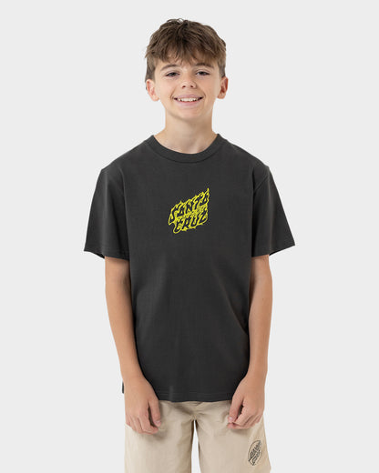 Crossbone Dot Mono Boys T-shirt Onyx