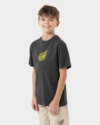 Crossbone Dot Mono Boys T-shirt Onyx