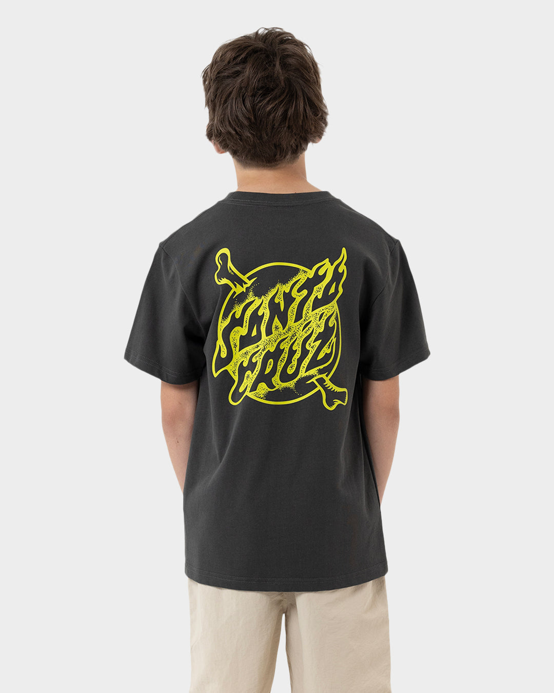 Crossbone Dot Mono Boys T-shirt Onyx