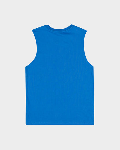 Flame Ringed Dot Boys Muscle T-shirt Blue