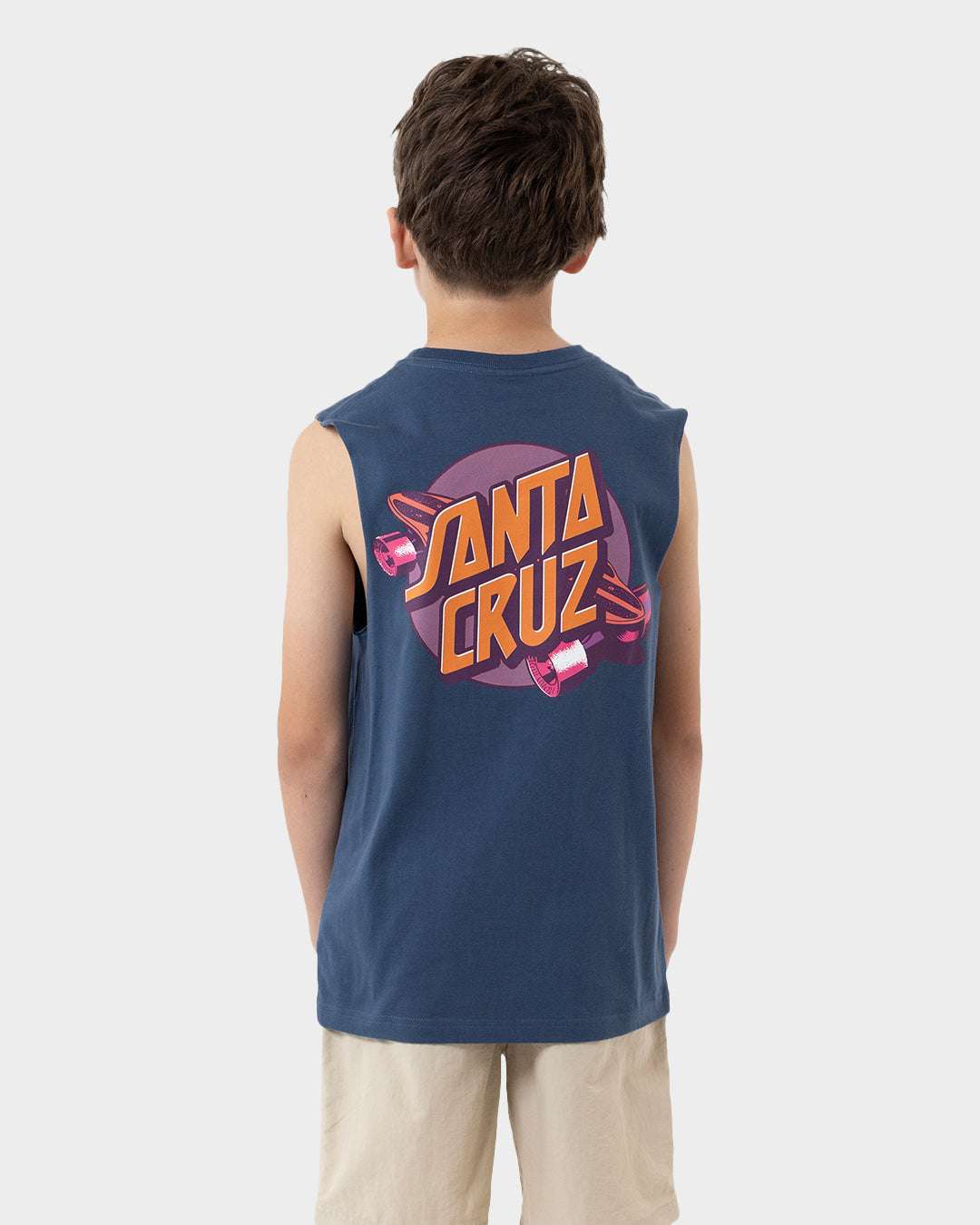 Summer 76 Boys Muscle T-shirt Dark Blue