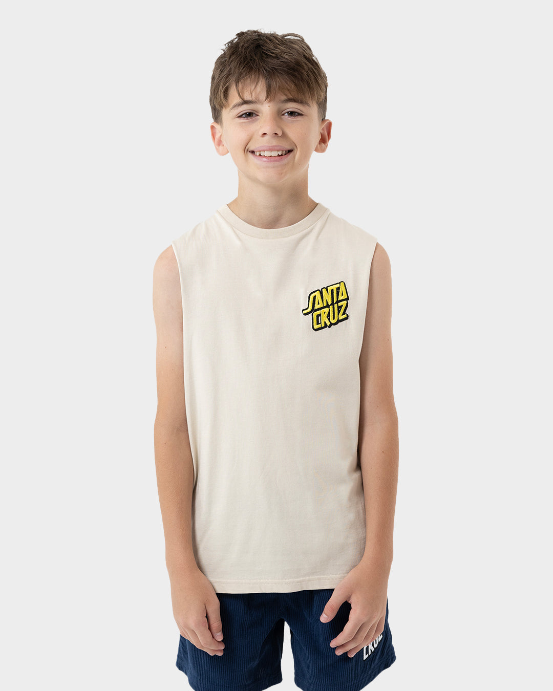 Summer 76 Boys Muscle T-shirt Natural