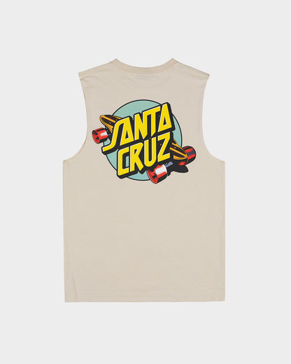 Summer 76 Boys Muscle T-shirt Natural