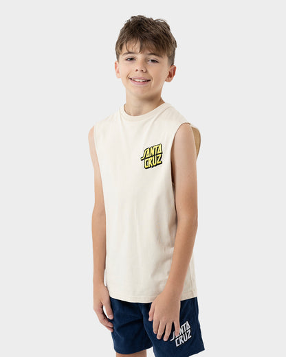 Summer 76 Boys Muscle T-shirt Natural