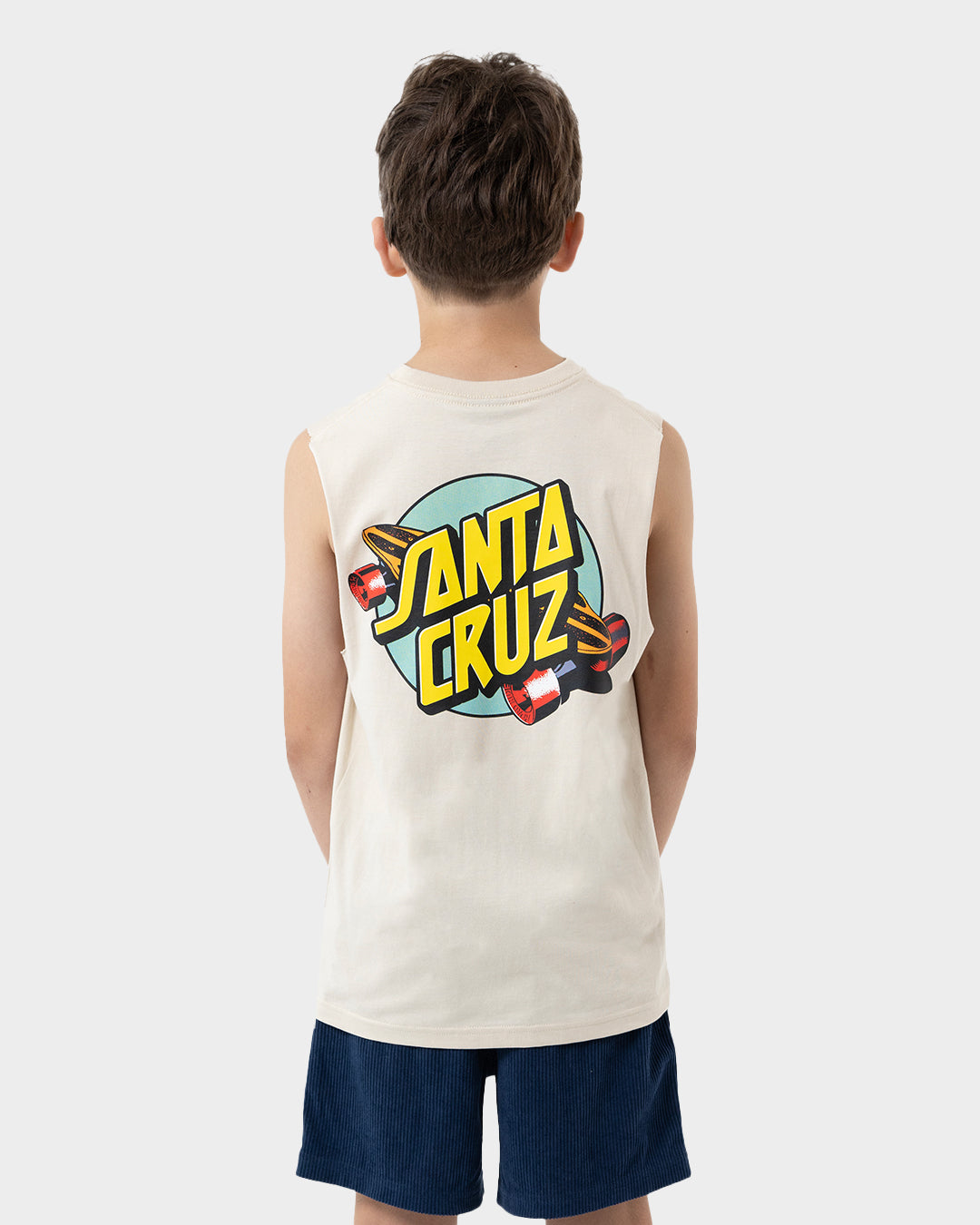 Summer 76 Boys Muscle T-shirt Natural