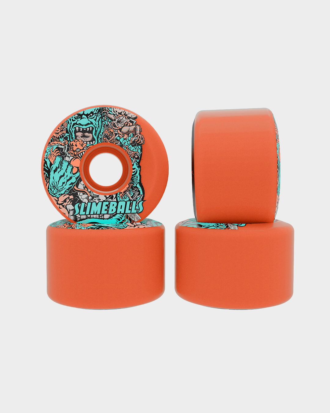 60mm Rob Roskopp Five Reissue OG Slime Pink 78a Skateboard Wheels Slime Balls