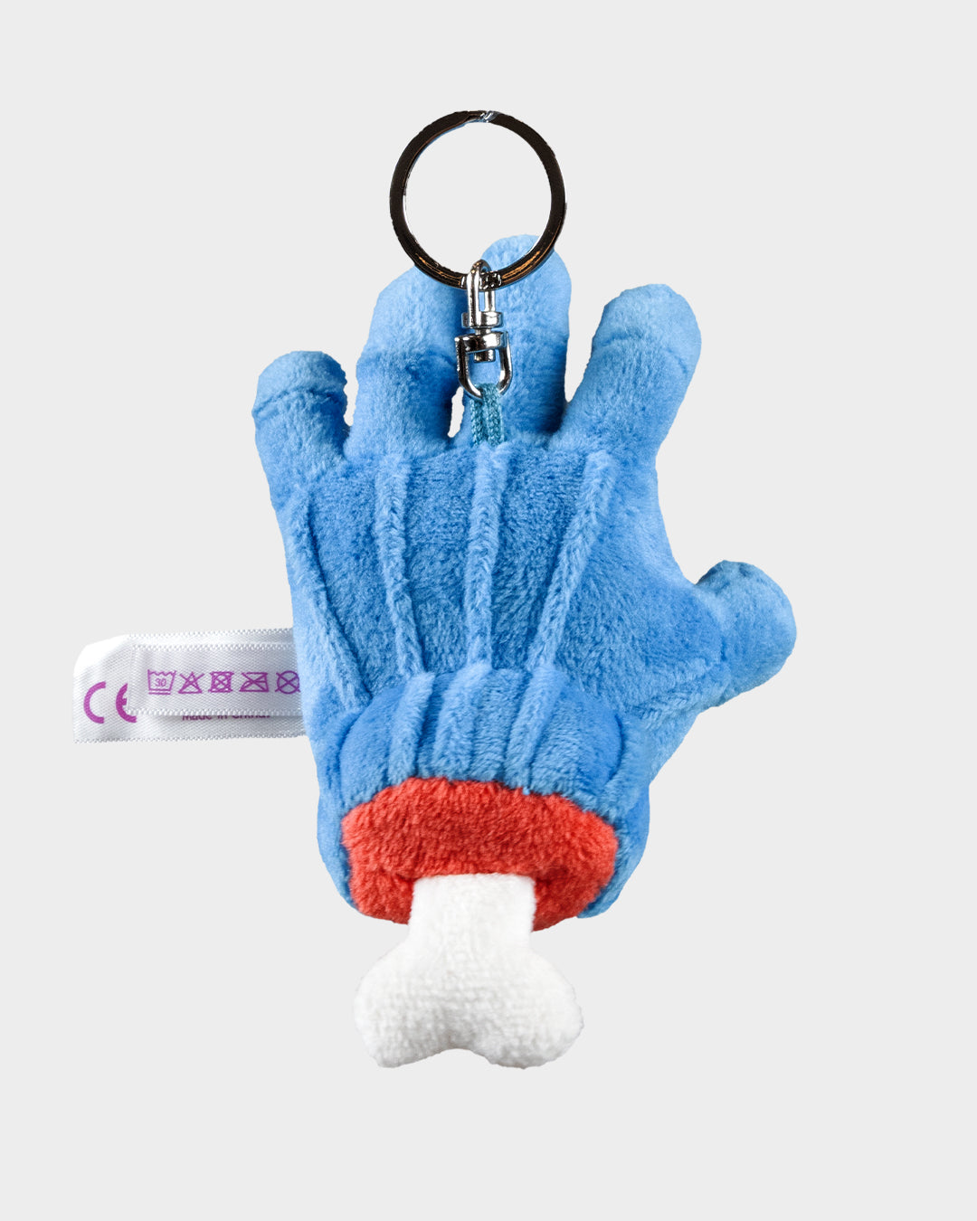 Screaming Hand Plush Keyring Blue
