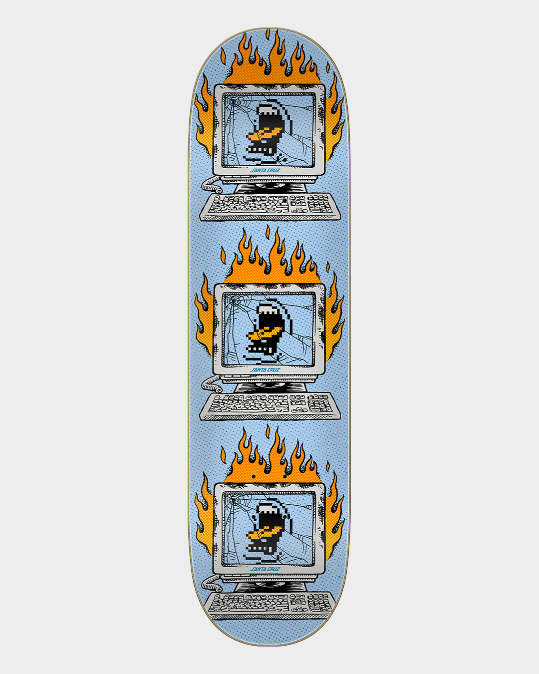 8.25in Self Destruct 7 Ply Birch Santa Cruz Skateboard Deck Misc