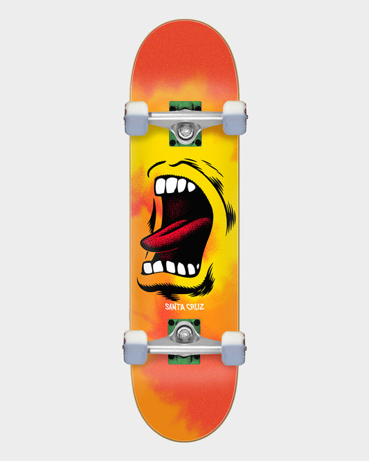 8.00in Big Mouth Flame Full Santa Cruz Skateboard Complete Misc