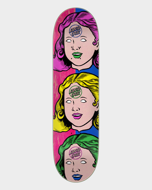 8.00in Possessed Head Feelbase Santa Cruz Skateboard Deck