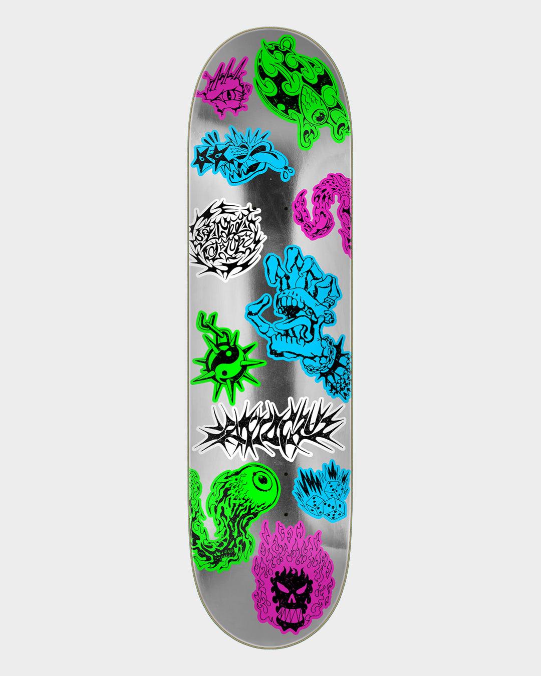 8.00in Scribble Flash Feelbase Santa Cruz Skateboard Deck Misc