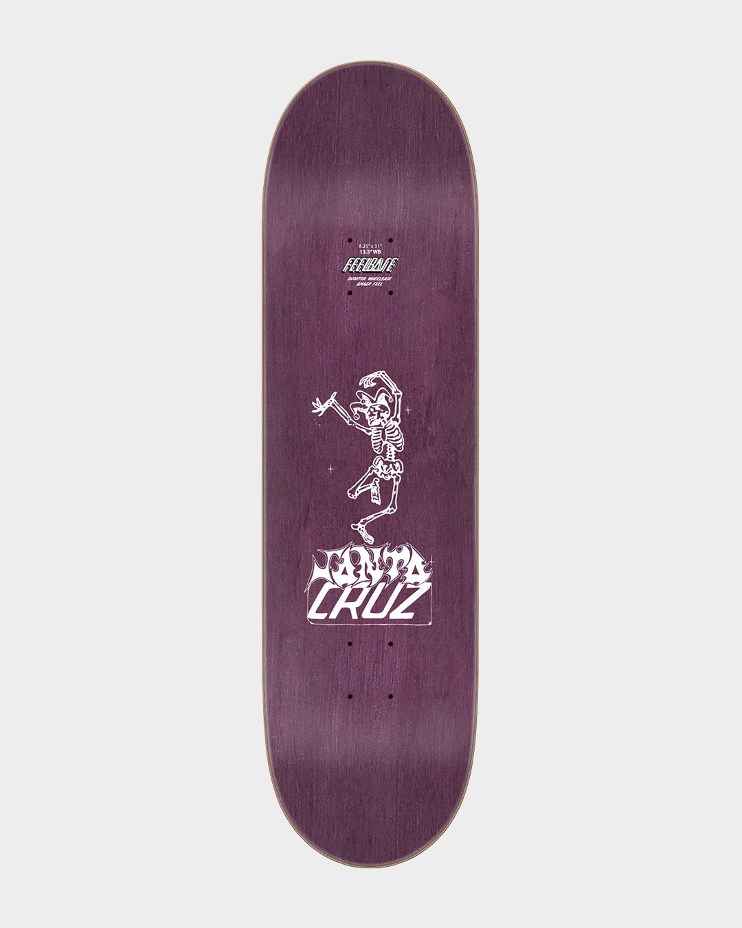 8.25in Delfino Puppet Master FeelBase Pro Santa Cruz Skateboard Deck
