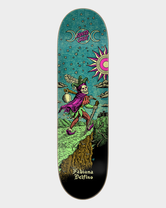 8.25in Delfino Tarot Remix Feelbase Santa Cruz Skateboard Deck