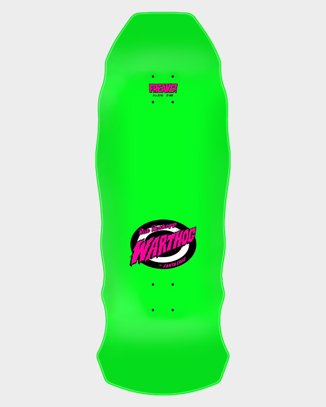11.00in Roskopp Warthog Freaks Santa Cruz Skateboard Deck