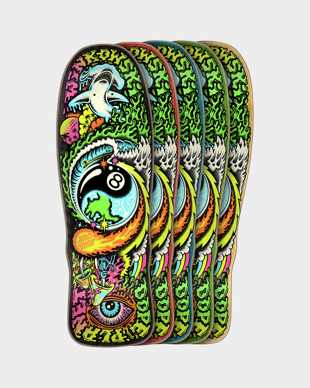 8.75in Winkowski Dope Planet Micro Freaks Santa Cruz Skateboard Deck