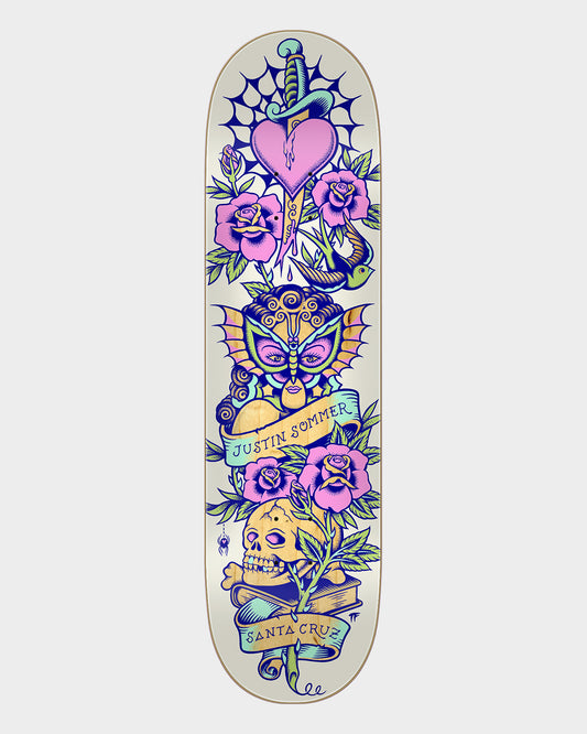 8.25in Sommer Tattooed Santa Cruz Skateboard Deck