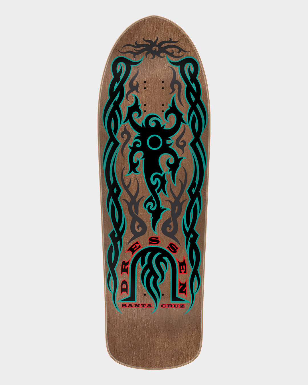 9.90in Dressen Tribal Reissue Santa Cruz Skateboard Deck