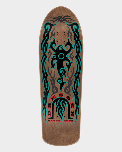 9.90in Dressen Tribal Reissue Santa Cruz Skateboard Deck